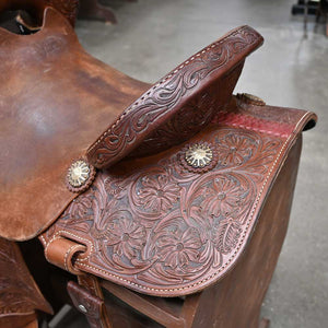 14.5" USED JEFF SMITH XTREME BARREL SADDLE Saddles Jeff Smith   