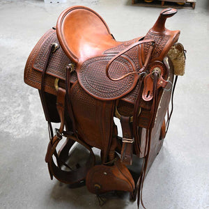 15.5" USED RYON'S BUCKAROO RANCH SADDLE Saddles Ryons   