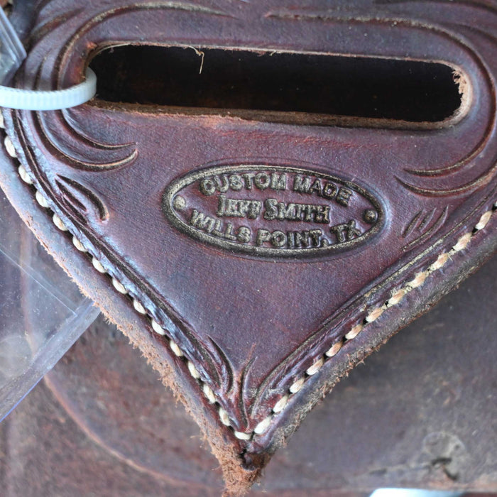 16.5" USED JEFF SMITH BUSTER WELCH CUTTING SADDLE Saddles - Used Jeff Smith