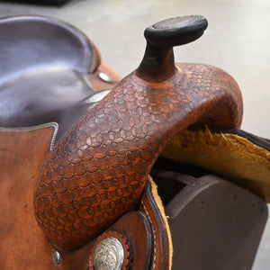 15.5" USED CRAIG JOHNSON SADDLESMITH REINING SADDLE