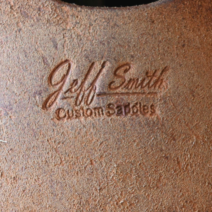 16" USED JEFF SMITH TEAM ROPING SADDLE