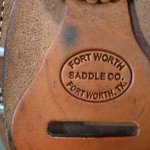 15.5" USED FORT WORTH RANCH SADDLE Saddles Fort Worth Saddle Co.   