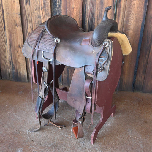 16" USED JEFF SMITH BUSTER WELCH CUTTING SADDLE Saddles - Used Jeff Smith