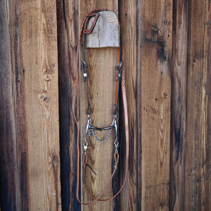 Reinsman Snaffle Bridle Rig w/Single Ear Headstall Tack - Rigs Reinsman