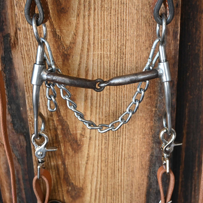 Reinsman Snaffle Bridle Rig w/Single Ear Headstall Sale Barn Reinsman