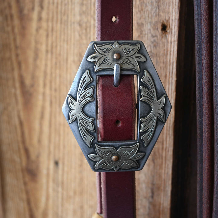 Kerry Kelley Silver Mounted 02S Johnny Bridle Rig w/All New Leather