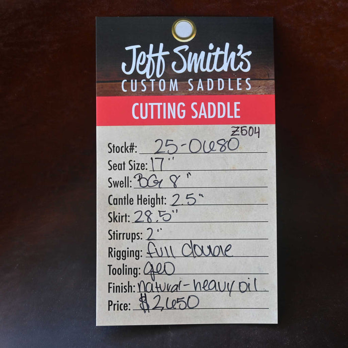 17" USED JEFF SMITH BEAU GALYEAN CUTTING SADDLE Saddles - Used Jeff Smith