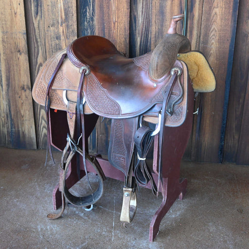 17" USED JEFF SMITH BEAU GALYEAN CUTTING SADDLE Saddles - Used Jeff Smith