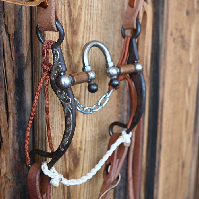 Kerry Kelley Silver Mounted 65 20 Correction Bridle Rig w/All New Leather