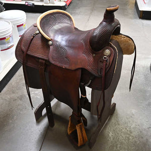 16" USED STAR OF TEXAS ROPING SADDLE Saddles Star Of Texas   