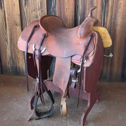 15.5" USED JEFF SMITH BUSTER WELCH CUTTING SADDLE Saddles - Used Jeff Smith