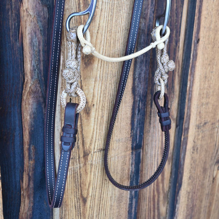 Kerry Kelley Fine Silver 65 10 Ported Chain Bridle Rig w/All New Leather