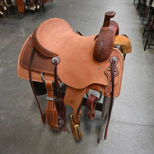 15.5" TESKEY'S RANCH CUTTER SADDLE Saddles - New Teskey's Saddlery
