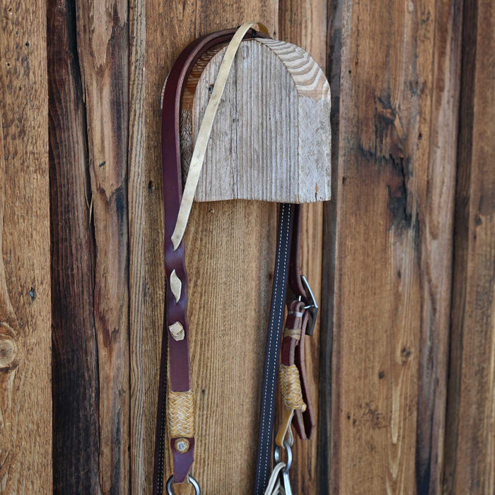 Kerry Kelley Fine Silver 65 10 Ported Chain Bridle Rig w/All New Leather
