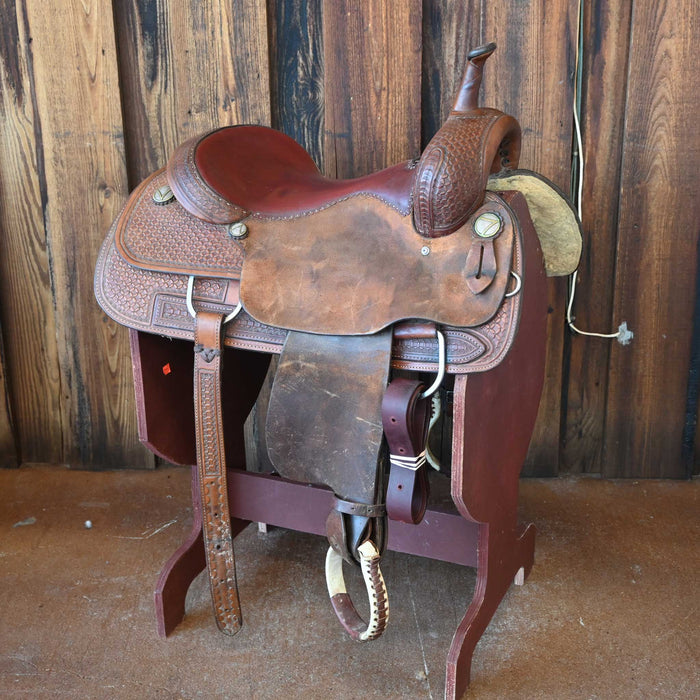 16" USED TOP OF TEXAS CUTTING SADDLE