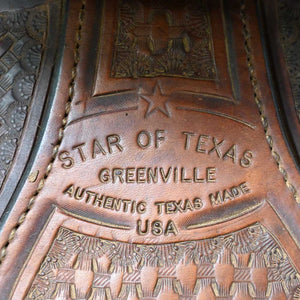 16" USED STAR OF TEXAS ROPING SADDLE Saddles Star Of Texas   