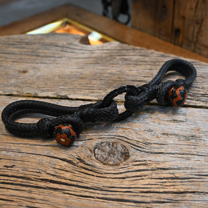 Black Rawhide Bit Hobble Tack - Reins MISC