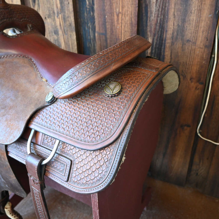 16" USED TOP OF TEXAS CUTTING SADDLE