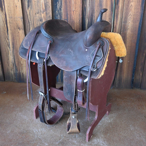 16" USED JEFF SMITH BEAU GALYEAN CUTTING SADDLE Saddles - Used Jeff Smith