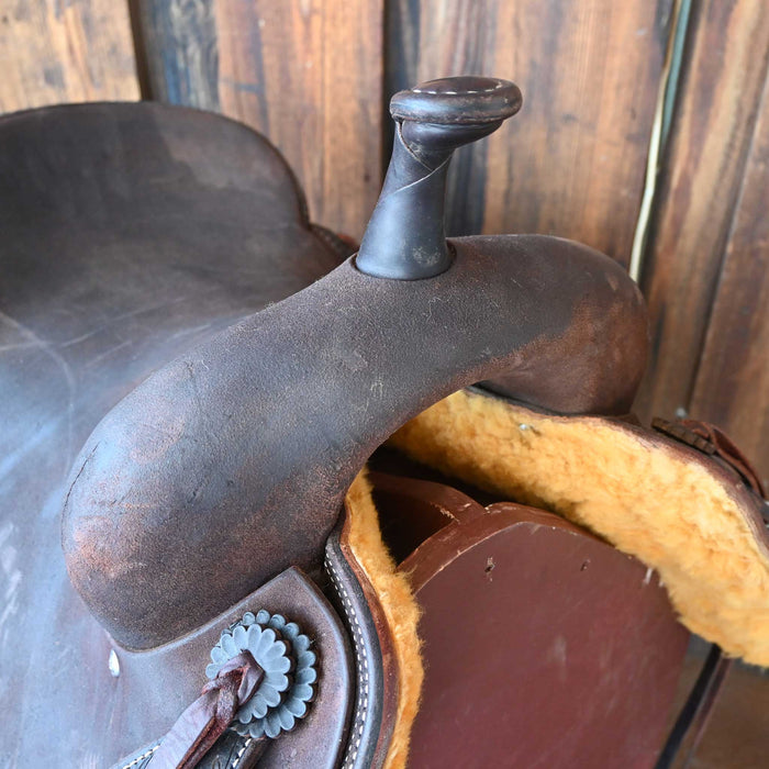 16" USED JEFF SMITH BEAU GALYEAN CUTTING SADDLE Saddles - Used Jeff Smith