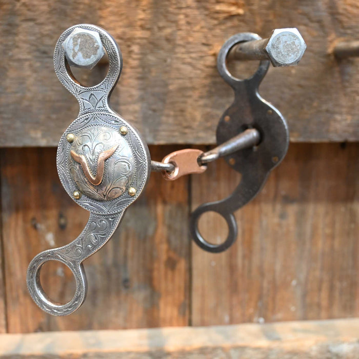 Dyess Silver Mounted Port W/ Copper Rings Bit