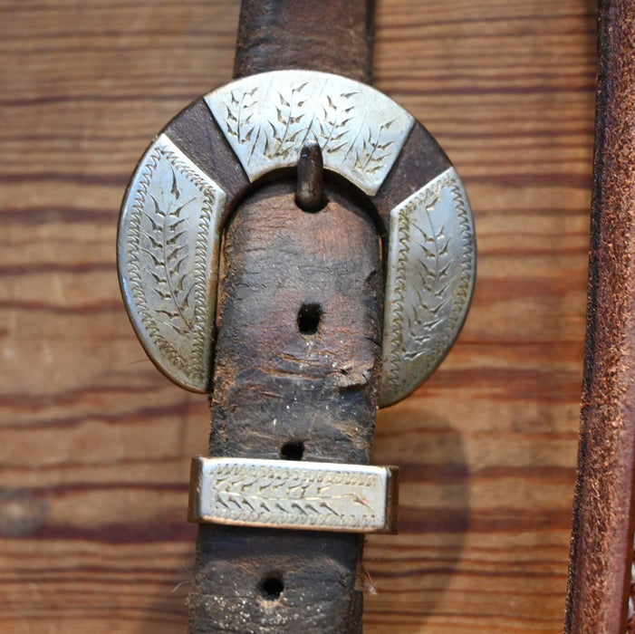 S. White Solid Port Bridle Rig w/ Split Ear Headstall