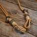 Braided Rawhide Bosal Hanger w/ Black Accents Tack - Nosebands & Tie Downs MISC