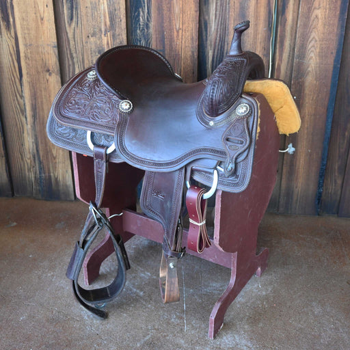 16.5" USED JEFF SMITH BUSTER WELCH CUTTING SADDLE Saddles - Used Jeff Smith