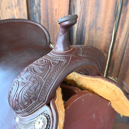 16.5" USED JEFF SMITH BUSTER WELCH CUTTING SADDLE Saddles - Used Jeff Smith