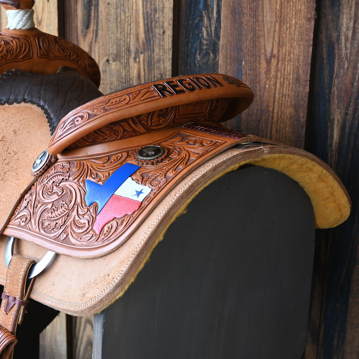 14" USED JEFF SMITH CALF ROPING SADDLE Saddles - Used Jeff Smith