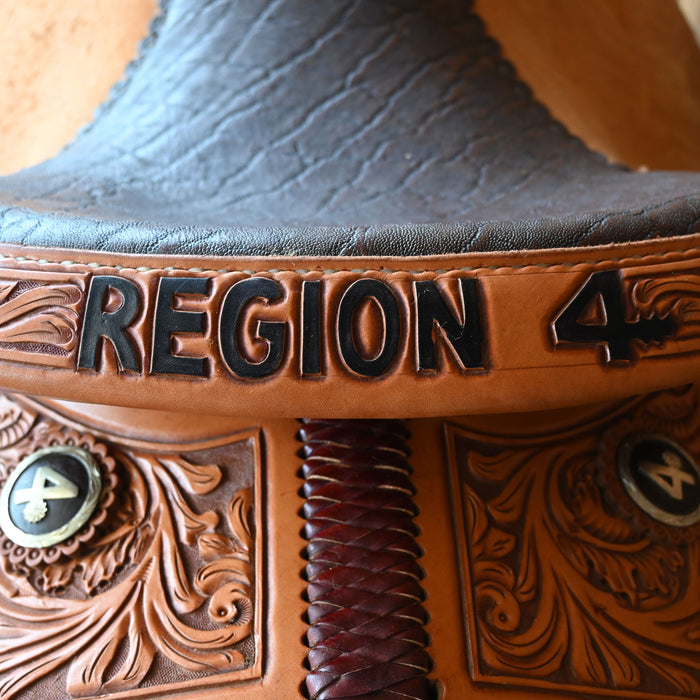 14" USED JEFF SMITH CALF ROPING SADDLE Saddles - Used Jeff Smith