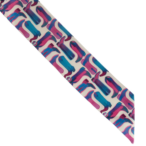 Cotton Candy Cowgirl Twilly Scarf ACCESSORIES - Additional Accessories - Wild Rags & Scarves Tirzah Lane Art