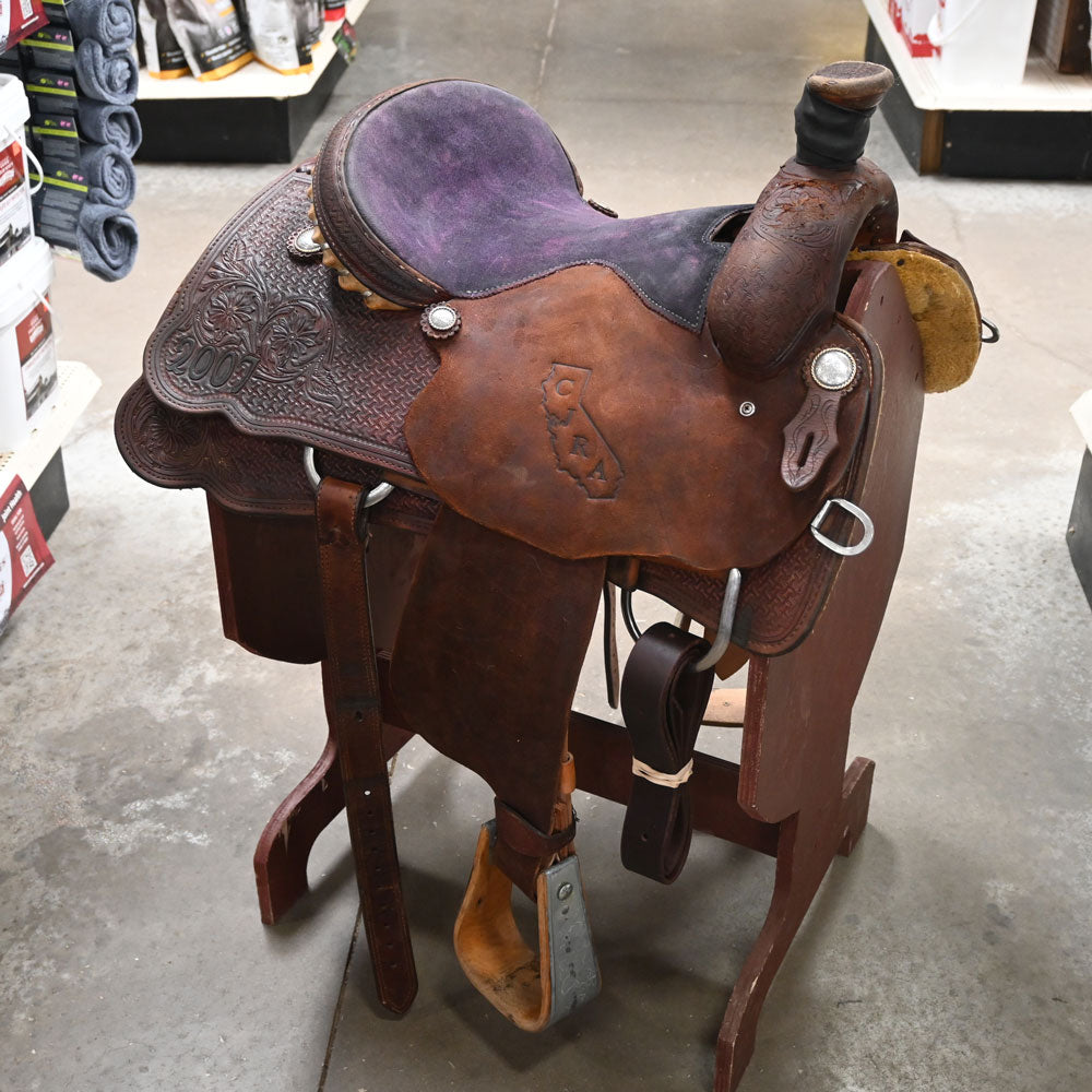 15" USED SCOTT THOMAS ROPING SADDLE