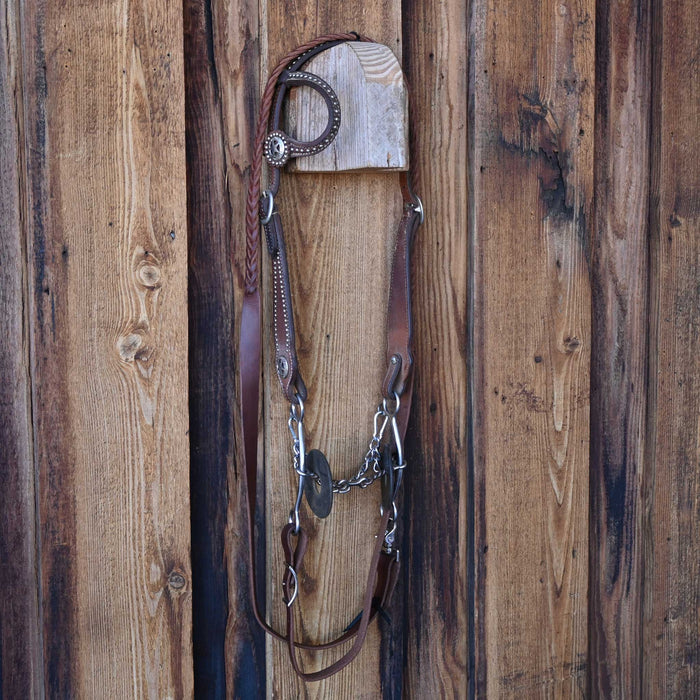 Professional's Choice Twisted Wire Dogbone Bridle Rig w/Single Ear Headstall
