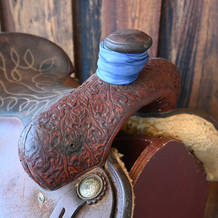 14" USED USCRA SERIES TEAM ROPING SADDLE