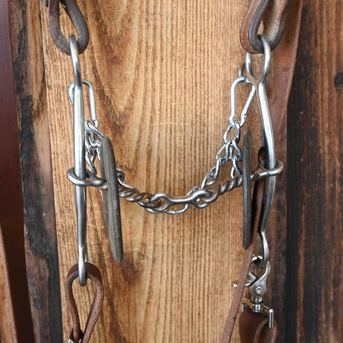 Professional's Choice Twisted Wire Dogbone Bridle Rig w/Single Ear Headstall