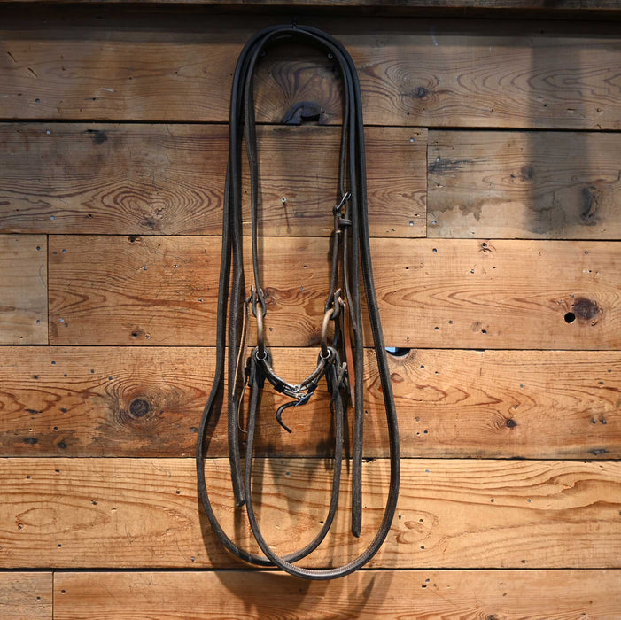 Schoneberg O-Ring Rebar Snaffle Bridle Rig w/ Split Ear Headstall