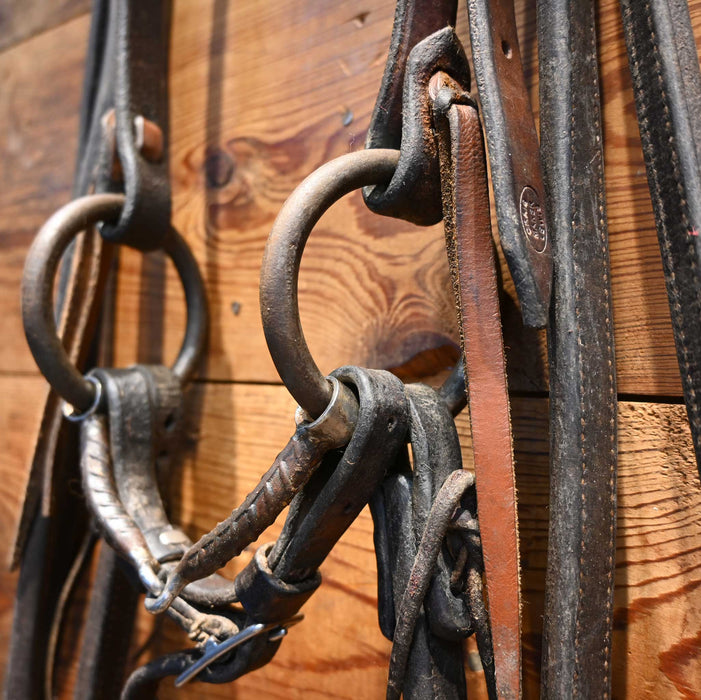 Schoneberg O-Ring Rebar Snaffle Bridle Rig w/ Split Ear Headstall