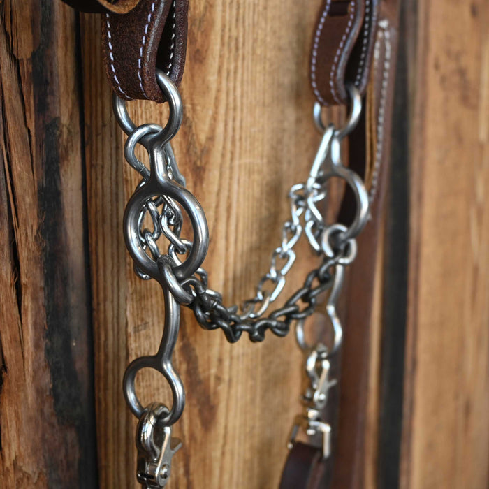 Reinsman Chain Gag Bridle Rig w/All New Leather