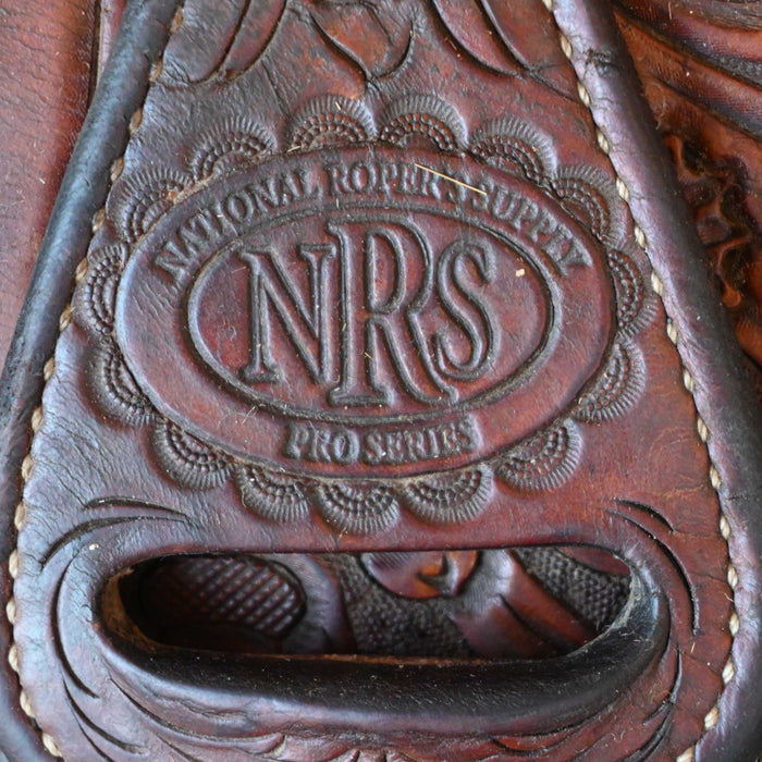 14" USED NRS TEAM ROPING SADDLE