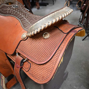 17.5" USED BILLY COOK ROPING SADDLE Saddles Billy Cook   