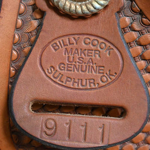 17.5" USED BILLY COOK ROPING SADDLE Saddles Billy Cook   