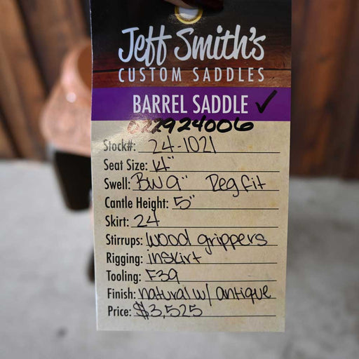 14" JEFF SMITH BARREL SADDLE Saddles - New Jeff Smith