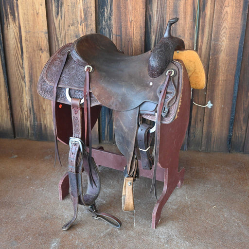 16" USED JEFF SMITH BUSTER WELCH CUTTING SADDLE Saddles - Used Jeff Smith