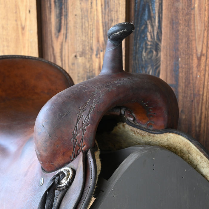 16" USED ROO HIDE CUTTING SADDLE Saddles - Used ROO HIDE