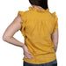 Ivy Jane Eyelet Ruffled Top - Gold WOMEN - Clothing - Tops - Short Sleeved Ivy Jane