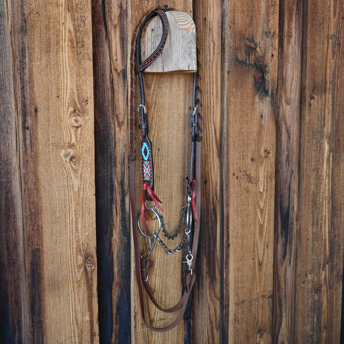 Twisted Wire Dogbone Gag Bridle Rig w/All New Leather