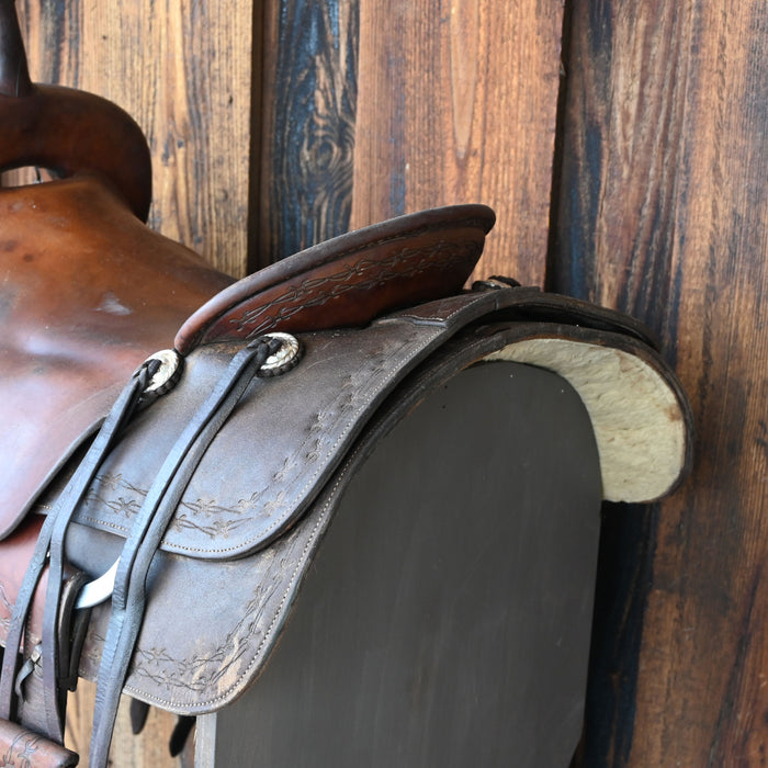 16" USED ROO HIDE CUTTING SADDLE Saddles - Used ROO HIDE