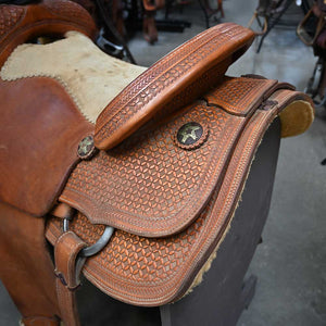 15" USED NRS ROPING SADDLE Saddles NRS   