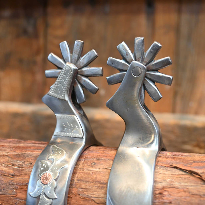 Ricky Trammell Silver & Copper Mounted Spurs